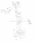 Camshaft Crankcase CoverSump Crankshaft PistonRingsConnecting Rod Diagram and Parts List for 10S902-0554-B1  Briggs and Stratton Engine